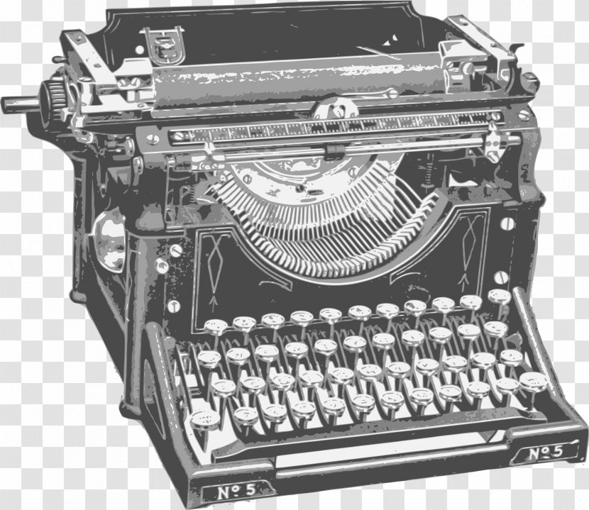 Typewriter Office Supplies Writing Typing Clip Art - Library Transparent PNG
