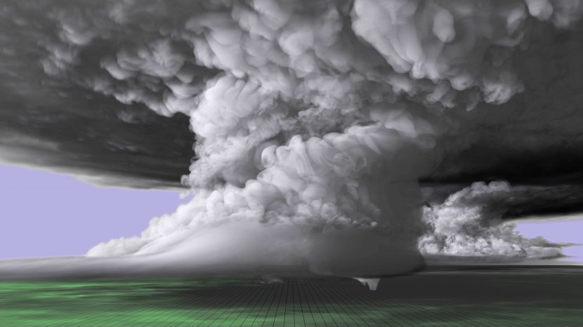 Tornado Supercomputer Thunderstorm Meteorology Simulation - Cartoon Transparent PNG
