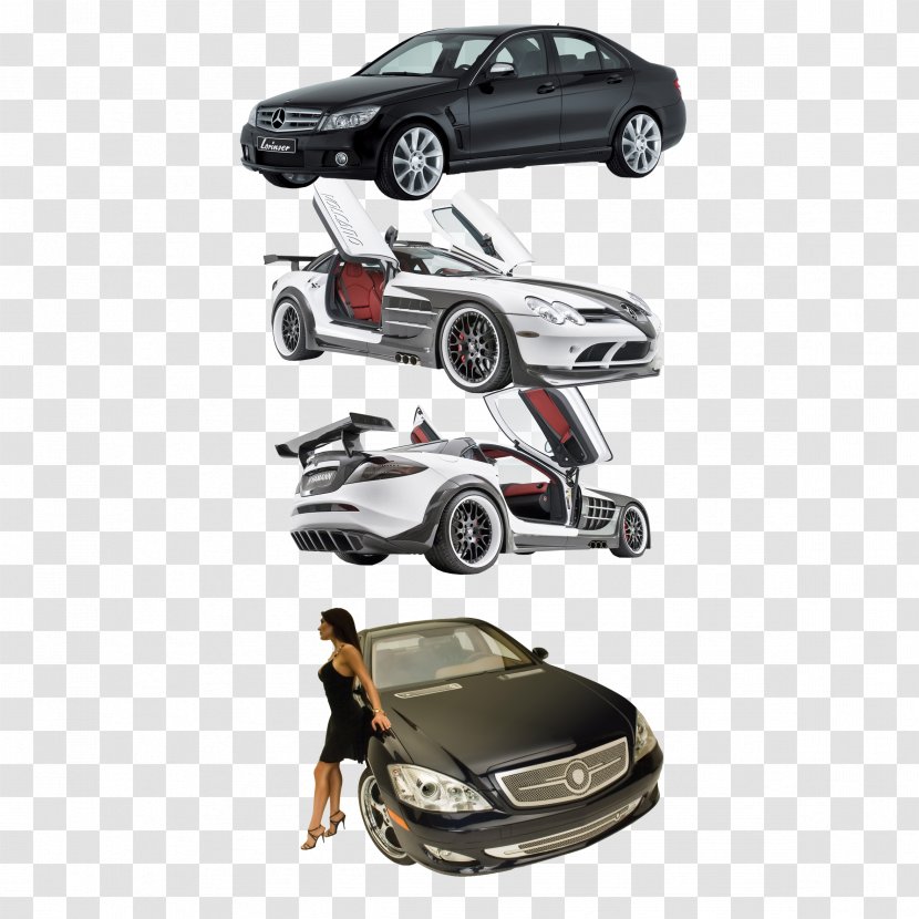 Sports Car Mercedes-Benz A-Class B-Class - Hardware - A Row Of Black Transparent PNG