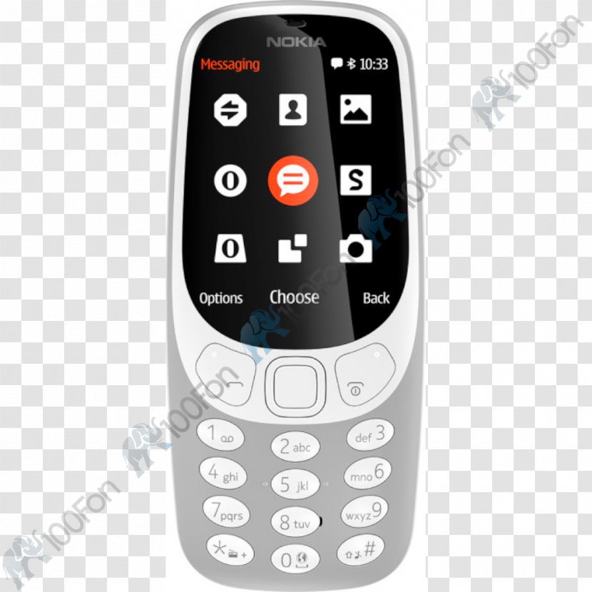 Nokia 3310 3G Dual SIM Telephone Feature Phone - 3110 Transparent PNG
