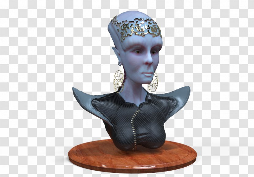 Editing The Detail Figurine - Sculpture - Bluish Transparent PNG