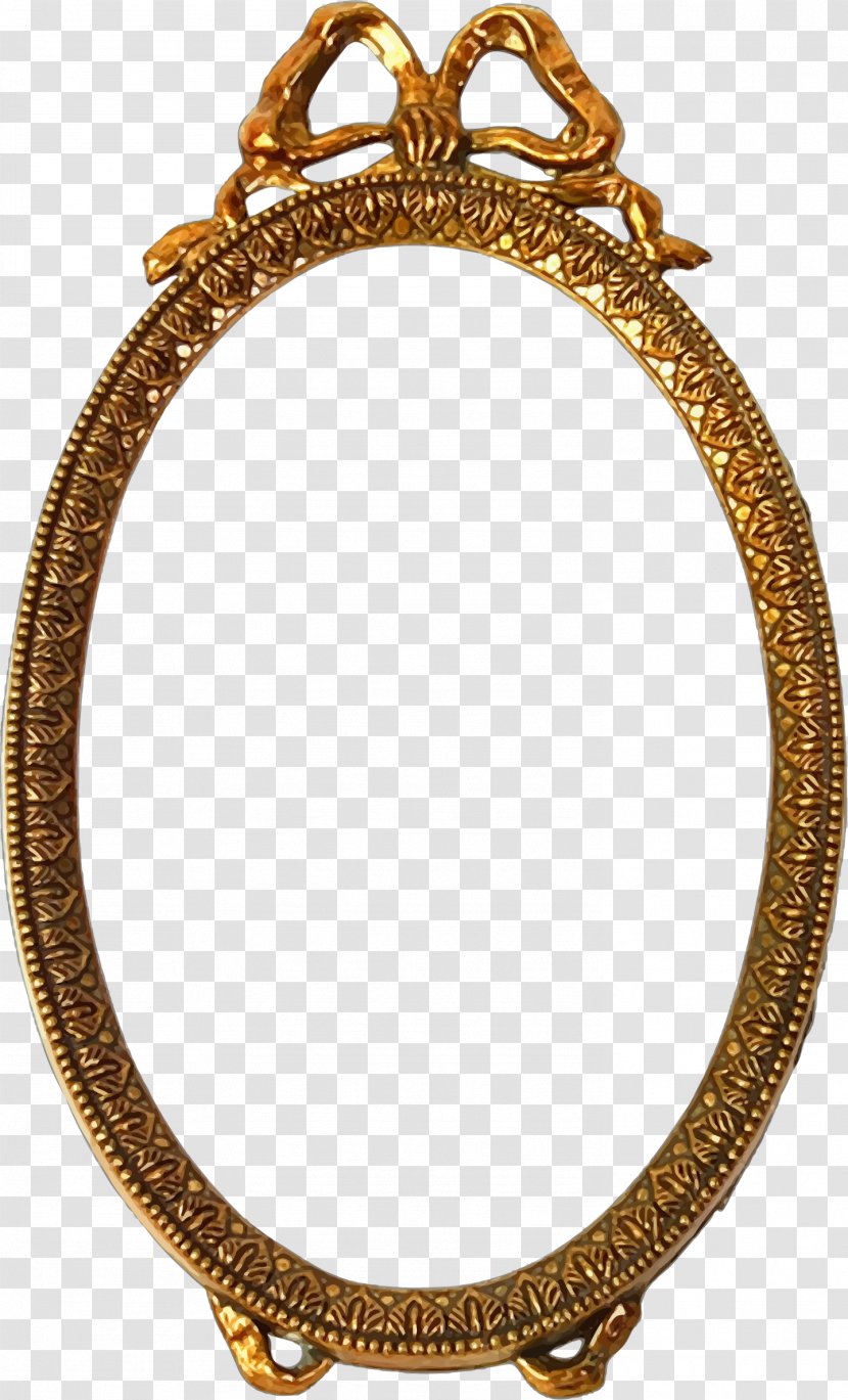 Picture Frames Decorative Arts Ornament Gilding - Metal - Oval Transparent PNG