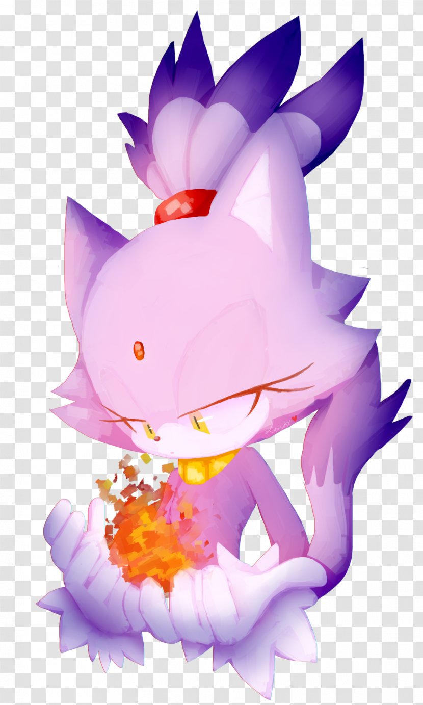 Blaze The Cat Sonic Rush Adventure Forces - Silver Hedgehog Transparent PNG