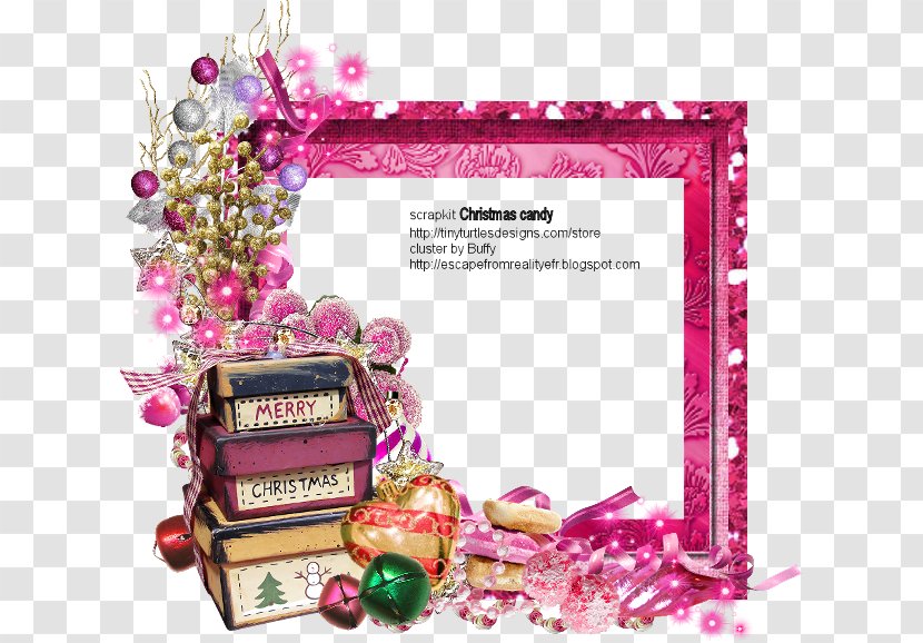Christmas Picture Frames Gift Candy - Pink Transparent PNG