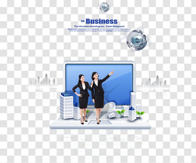 Laptop Commerce Download Computer - Businessperson - Ms. Houses And On Your Transparent PNG