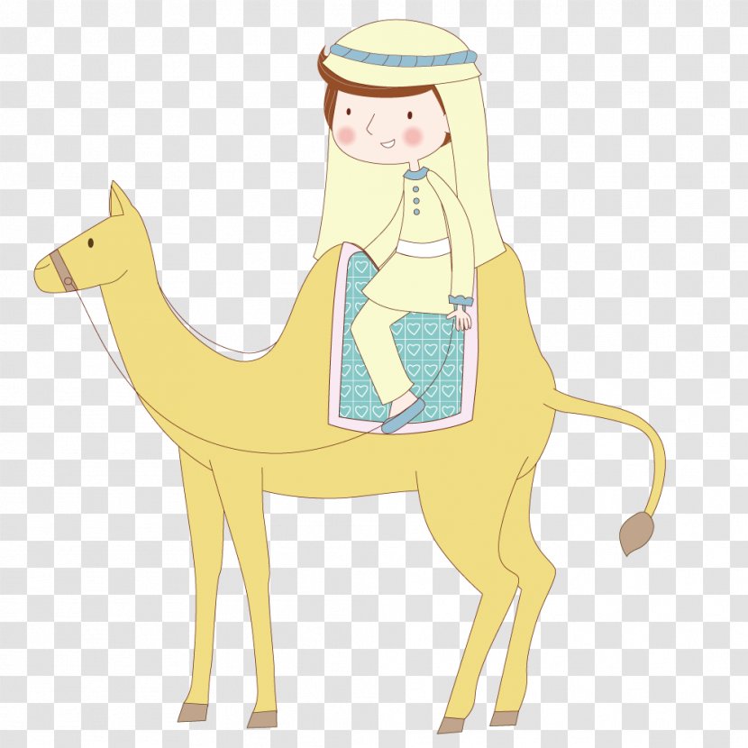 Camel Cartoon Illustration - Giraffe - Boy Transparent PNG