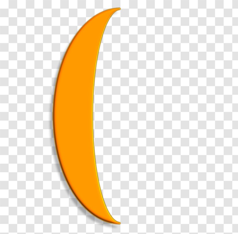 Crescent Desktop Wallpaper Computer - Orange Transparent PNG