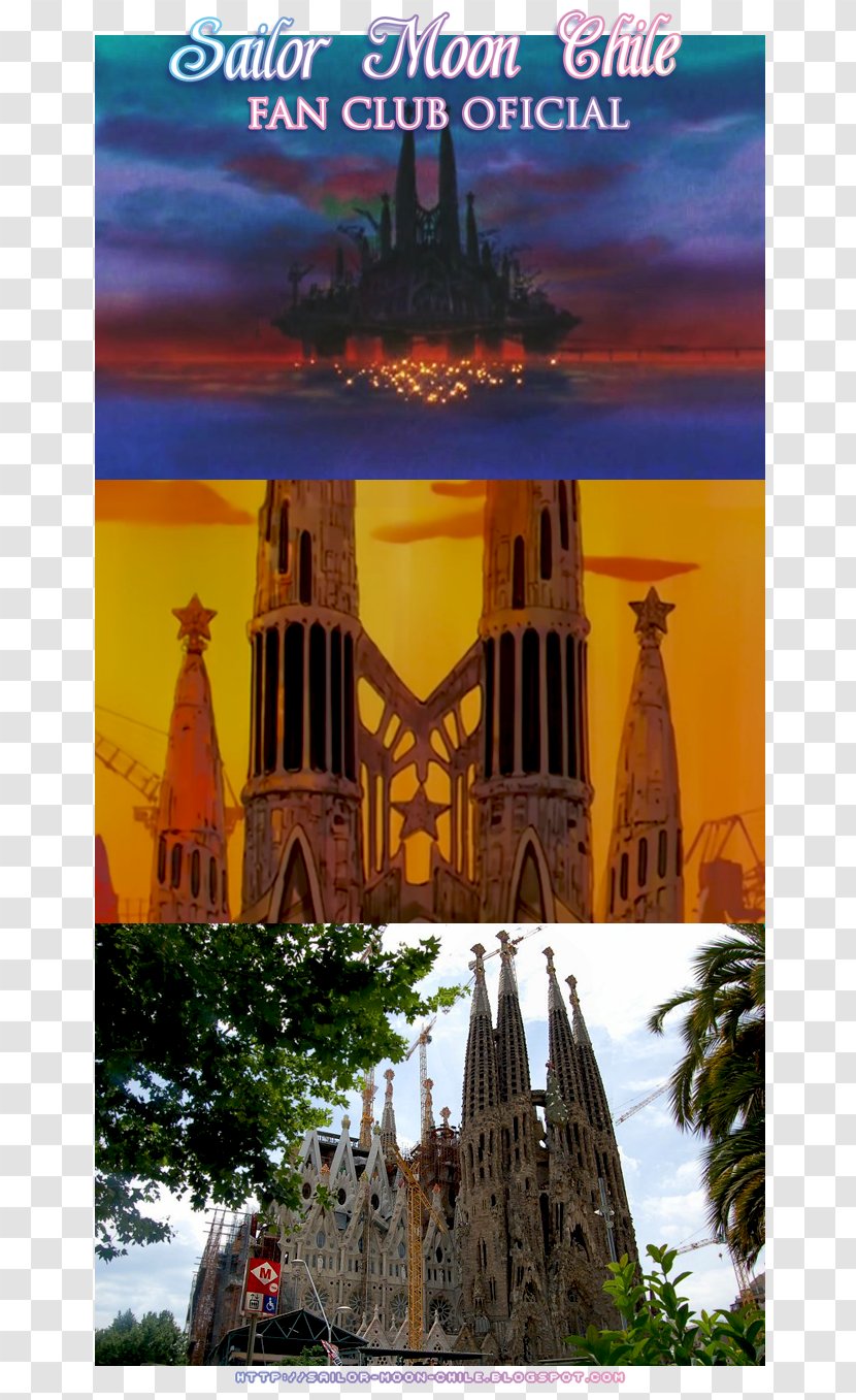 Sagrada Família Landmark Sailor Moon Historic Site Cathedral - Familia Transparent PNG
