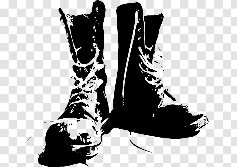 Shoe Combat Boot Footwear Soldier - Clothing - Construction Workers Silhouettes Transparent PNG