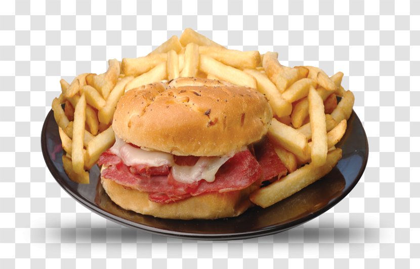 French Fries Breakfast Sandwich Full Cheeseburger Buffalo Burger - Ham And Cheese - Corned Beef Transparent PNG