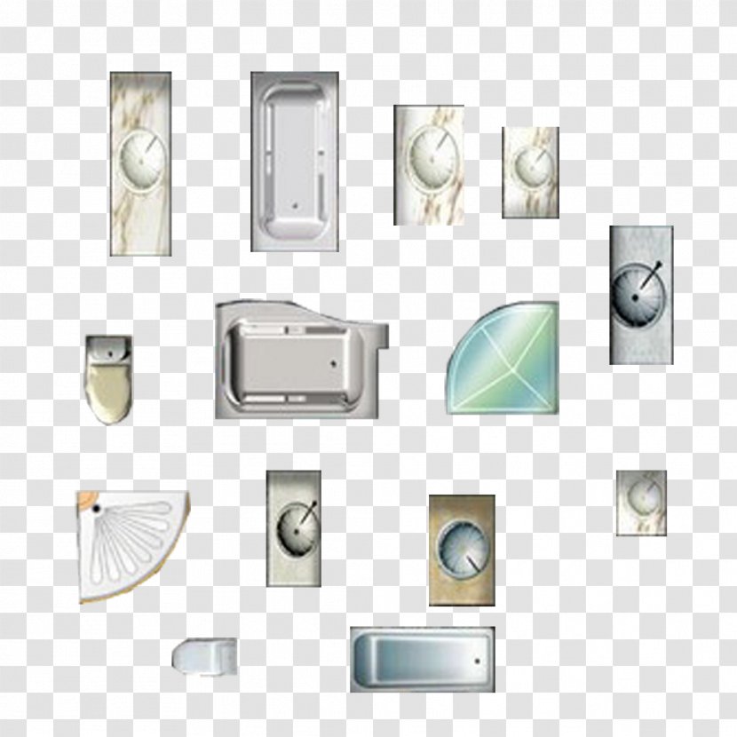 Toilet Sanitation Sink - Sanitary Ware Floor Plan Transparent PNG