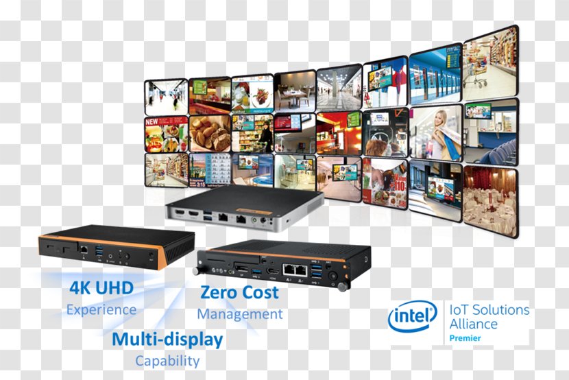 Electronics Multimedia - Media - Signage Solution Transparent PNG