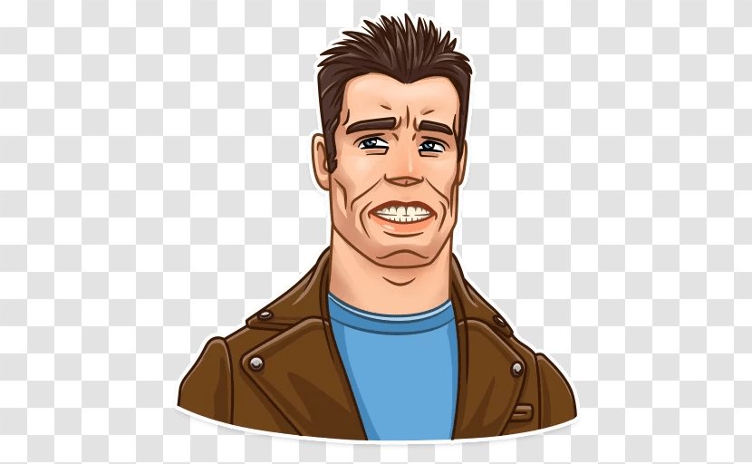 Arnold Schwarzenegger The Terminator Sticker Telegram - Human Behavior Transparent PNG