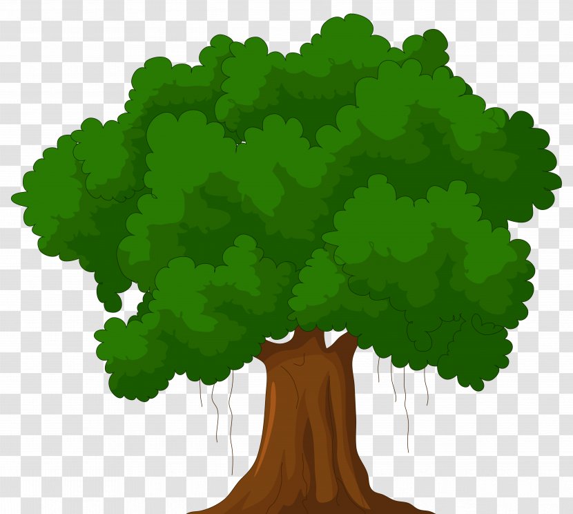 Tree Cartoon Green Clip Art Transparent PNG