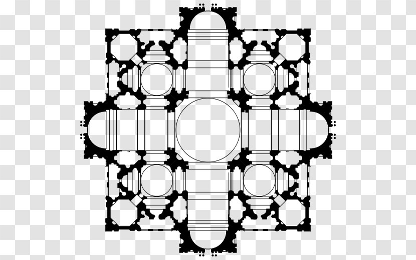 Old St. Peter's Basilica Renaissance Architecture - Monochrome - Church Transparent PNG