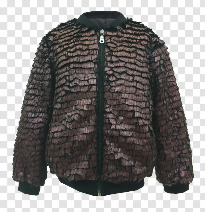 Jacket Fur Sleeve Brown Wool - Chief Transparent PNG