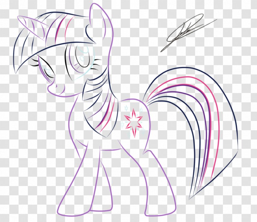 Line Art Horse Cartoon Sketch - SPARKLE LINE Transparent PNG