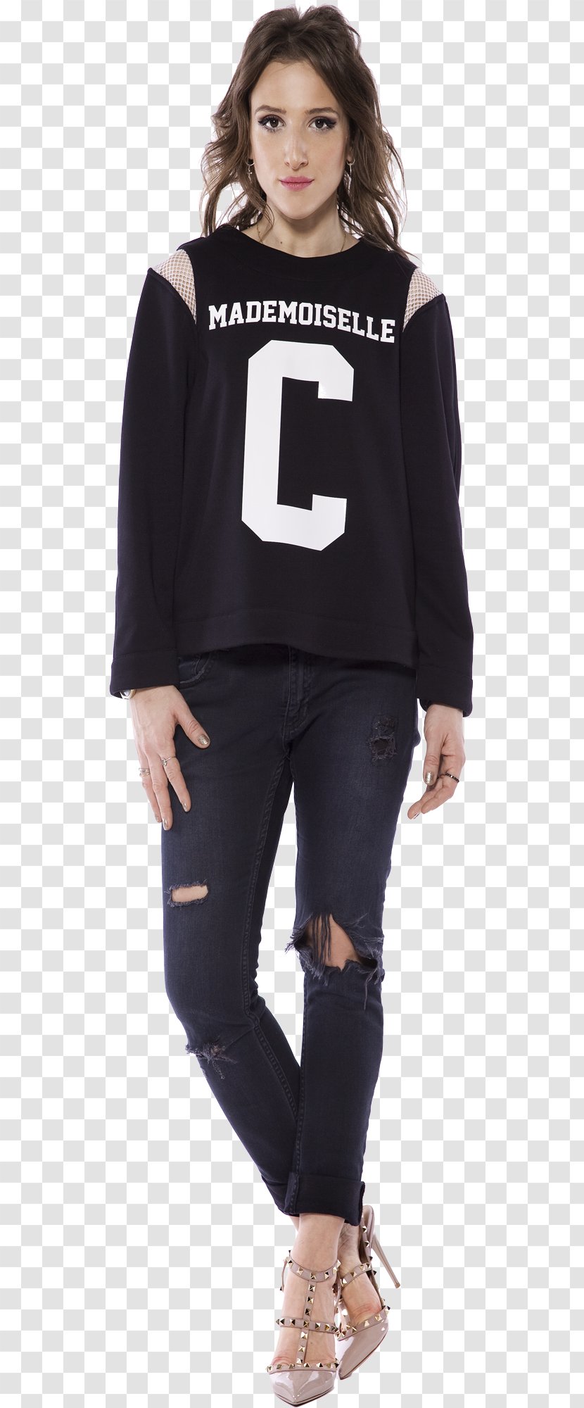 Jeans T-shirt Shoulder Sleeve Costume - Joint - Black Sold Out Transparent PNG