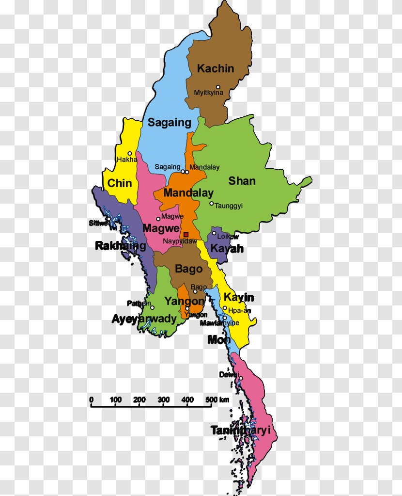 Mrauk U Kayin State Administrative Divisions Of Myanmar Map Shan - Karen People Transparent PNG