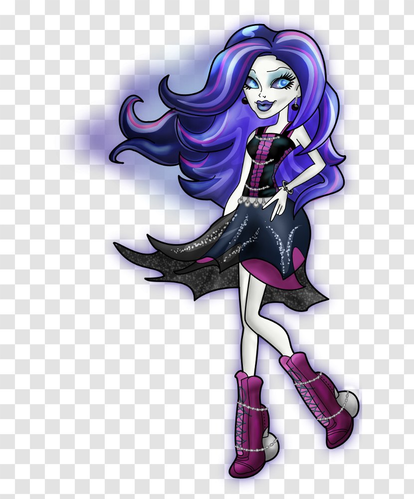 Ghoul Monster High Spectra Vondergeist Daughter Of A Ghost Art Doll - Fictional Character Transparent PNG
