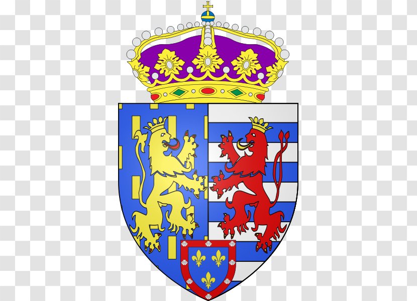 Coat Of Arms Luxembourg Grand Duke Monarchy Crest - House Bourbonparma - Shield Transparent PNG