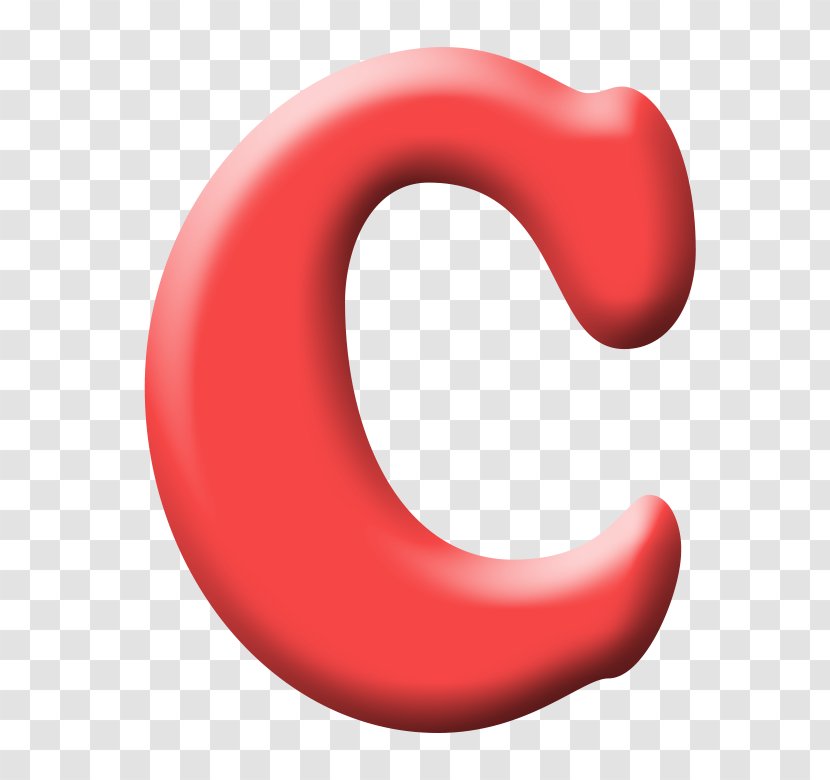 Product Design Mouth Font - Red Letter C Transparent PNG