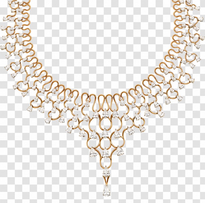 Necklace Dhamani Jewelry Jewellery Store Earring - Dubai Gold Online Transparent PNG