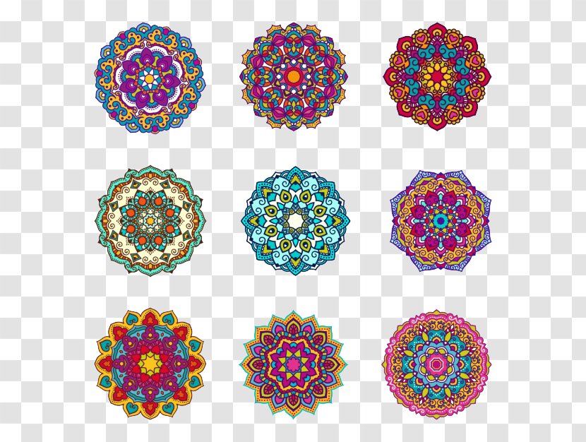 Mandala Ornament Islamic Geometric Patterns Illustration - Shutterstock - Color Ball Design Transparent PNG