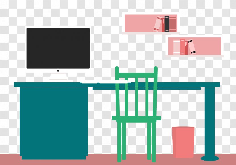 Chair Computer Download Desk - Table - House Transparent PNG