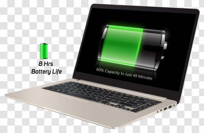 Laptop Intel Core Kaby Lake ASUS VivoBook S15 - Netbook - Lithium Polymer Battery Transparent PNG