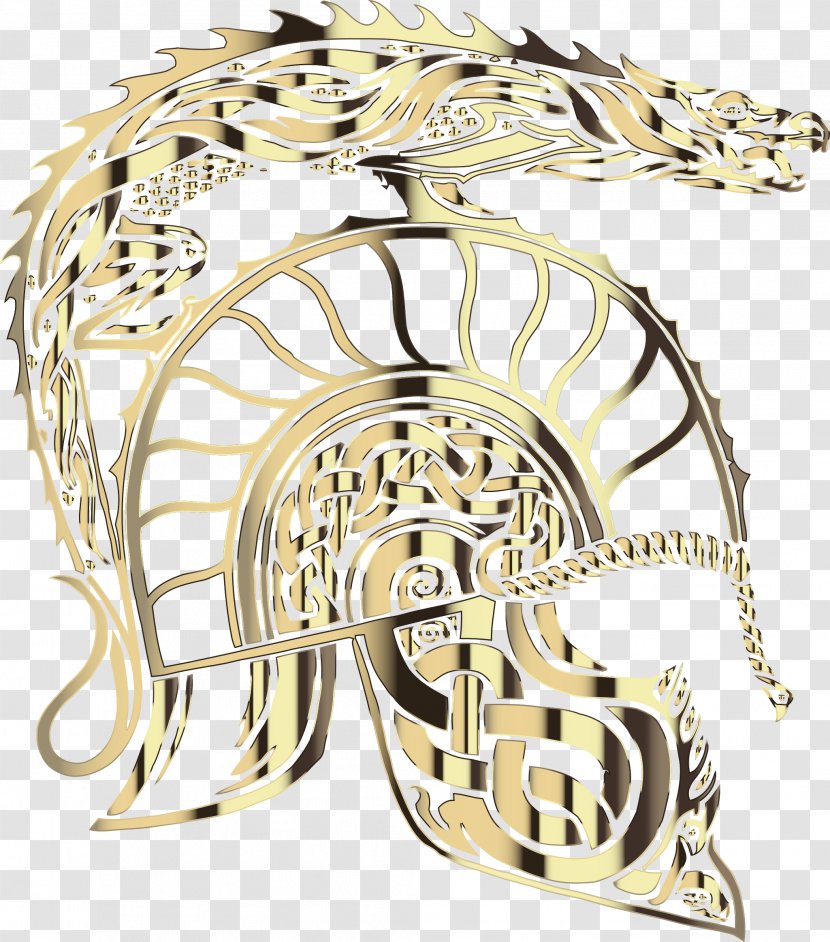 Dragon Sticker Brass Clip Art - Vip Design Transparent PNG