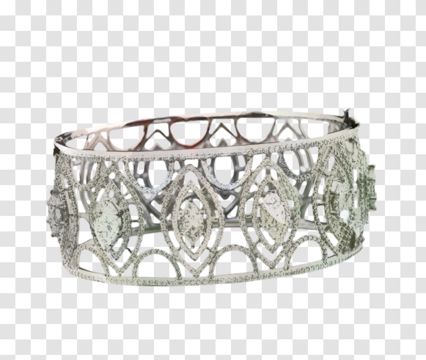 Bangle Bracelet Body Jewellery Silver - Diamond Transparent PNG