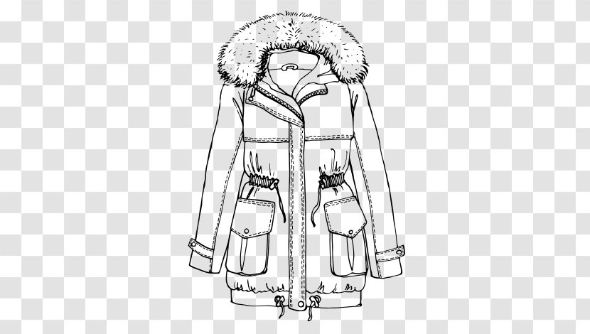 Overcoat Coloring Book Scarf Clothing - Boot - Winter Transparent PNG