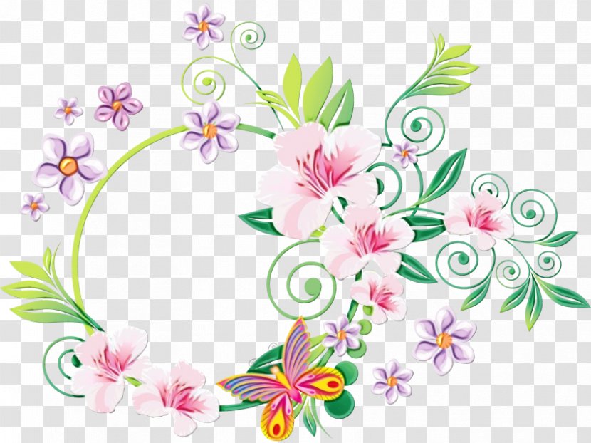 Watercolor Floral Background - Wildflower - Floristry Visual Arts Transparent PNG