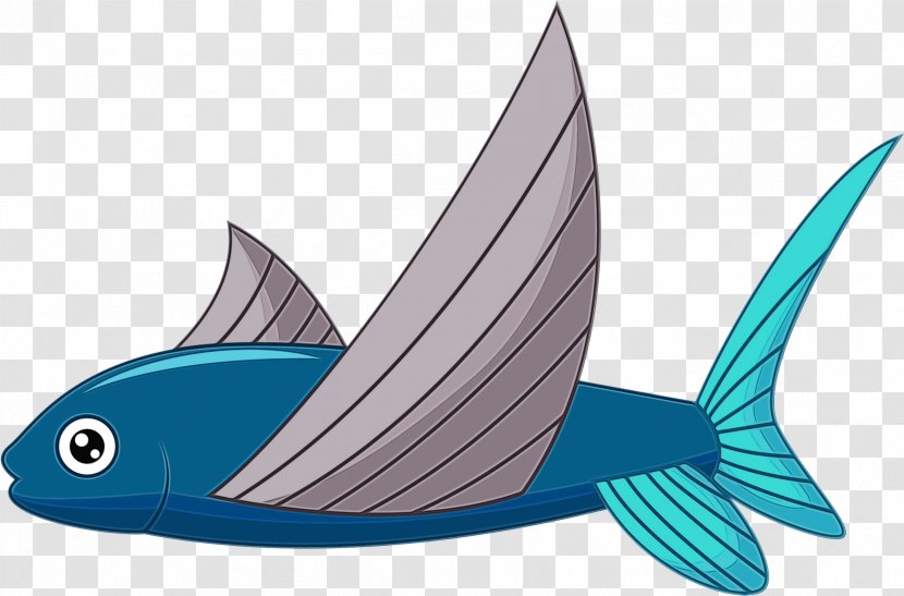 Fish Fin Azure Wing - Paint - Sailfish Tail Transparent PNG
