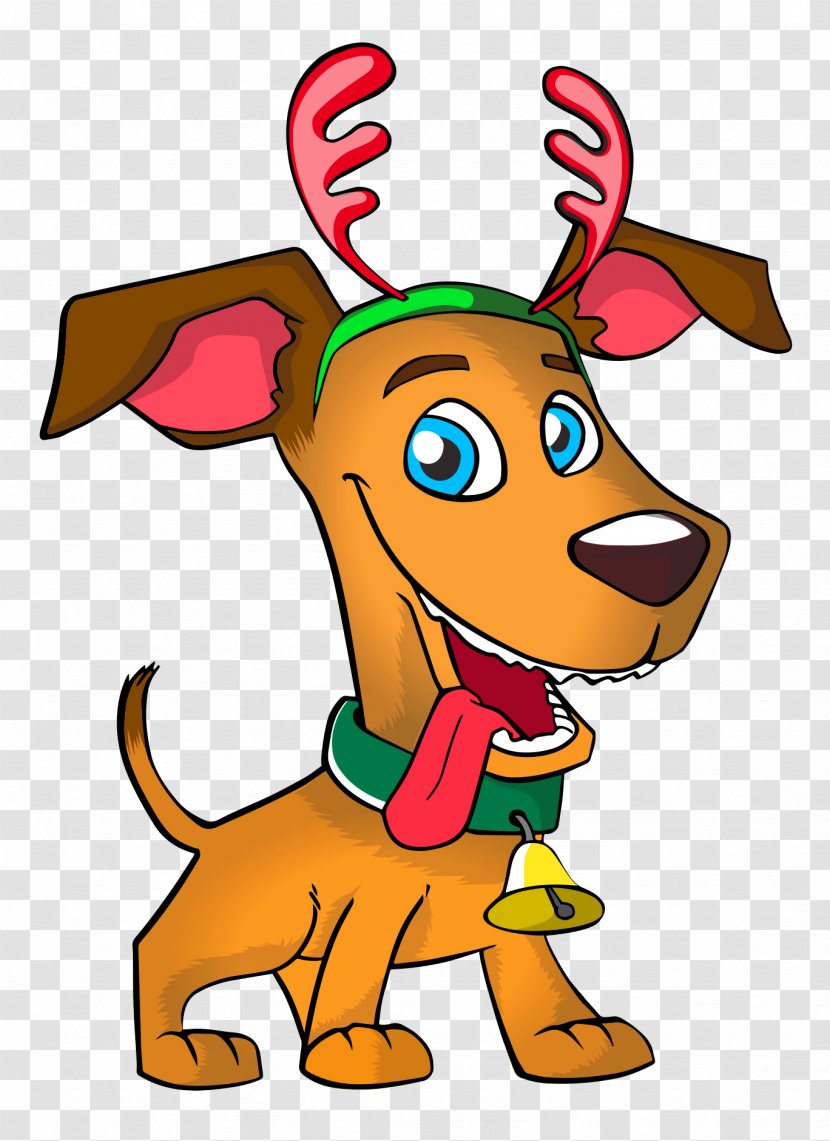 Dog Reindeer Clip Art - Game - Vector Transparent PNG