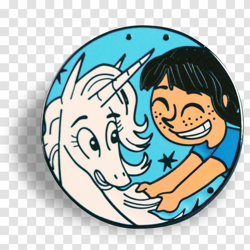Phoebe And Her Unicorn Lapel Pin GoComics Clothing Accessories - Head Transparent PNG
