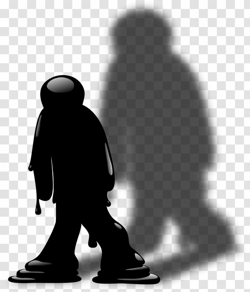 Melting Silhouette Art - Male Transparent PNG