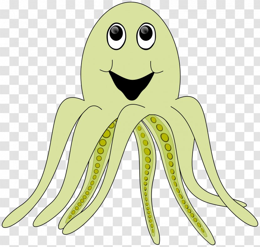 Octopus Cartoon Clip Art - Octapus Transparent PNG