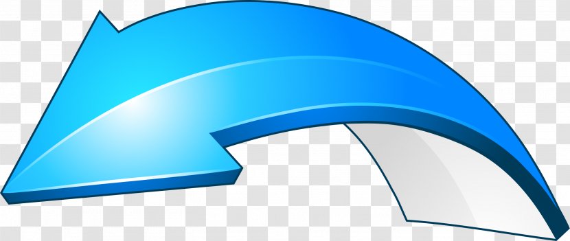 Brand Line Triangle - Blue - Simple Curve Arrow Transparent PNG
