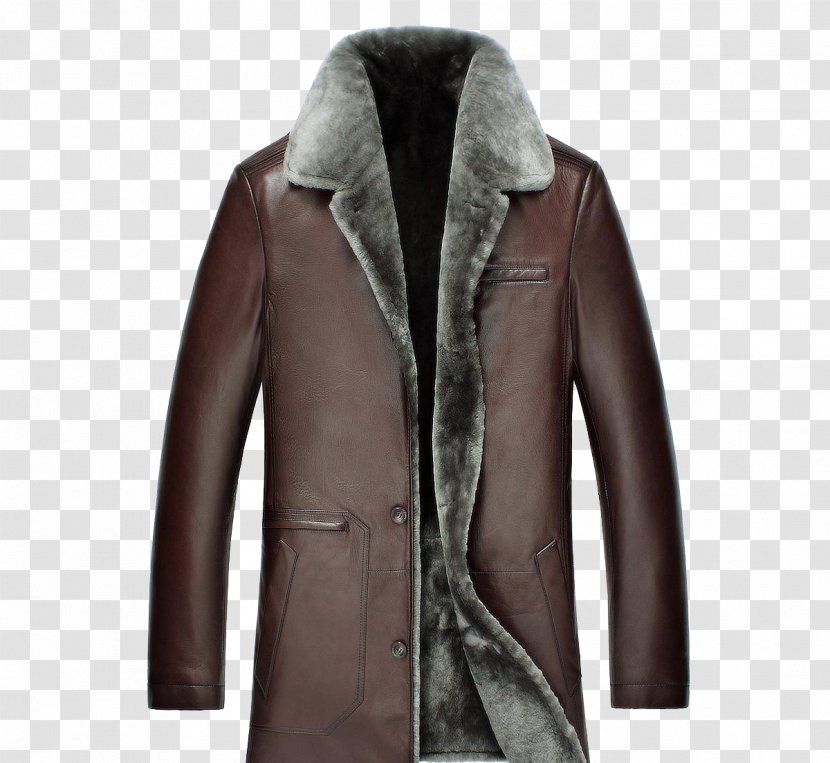 Leather Jacket Clothing - Fur - Plush Long Transparent PNG