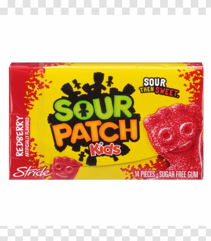 Chewing Gum Sour Patch Kids Fizz Stride - Food Transparent PNG