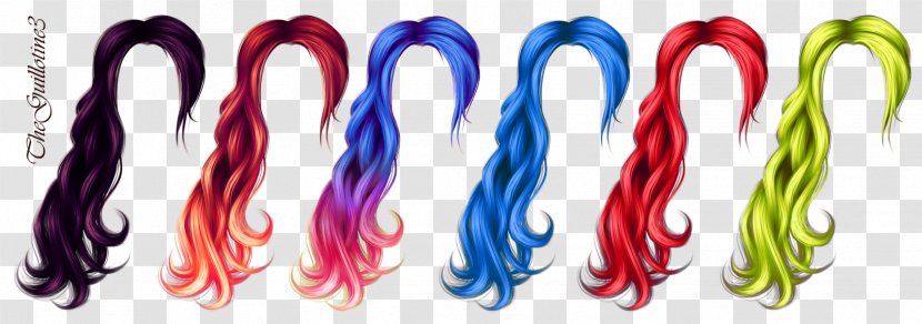 DeviantArt Hair Coloring - Magenta - Digital Art Transparent PNG