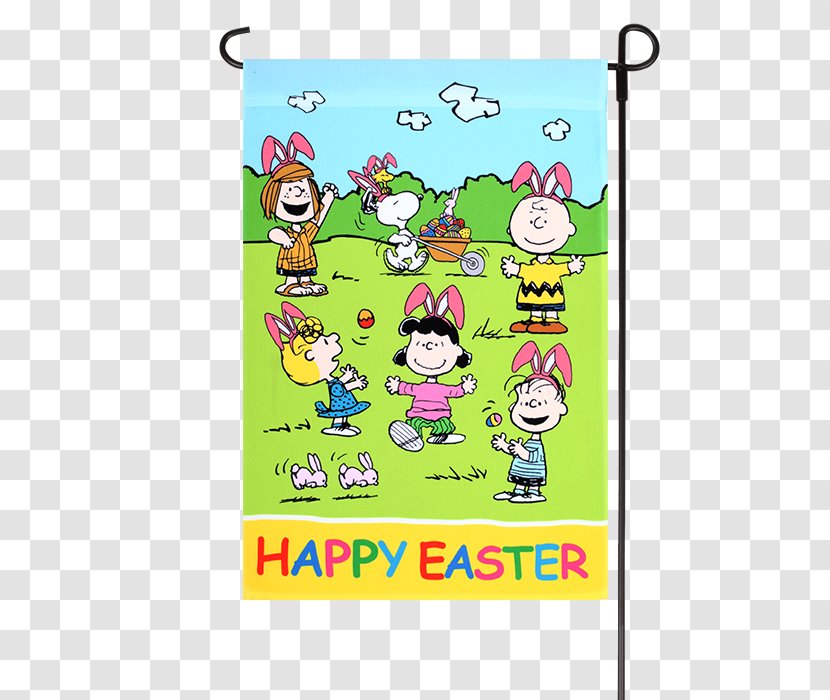 Snoopy Peanuts Easter Image Illustration - Text Transparent PNG