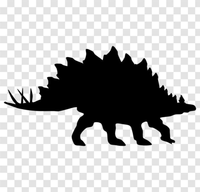 Stegosaurus Triceratops Tyrannosaurus Parasaurolophus Ankylosaurus - Silhouette - Dinosaur Transparent PNG