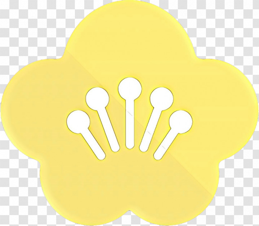 Yellow Hand Cloud Gesture Logo Transparent PNG