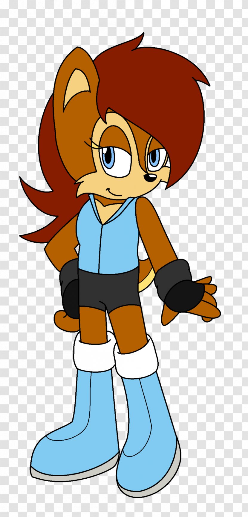 Sonic The Hedgehog Tails Princess Sally Acorn Squirrel Cartoon - Artwork Transparent PNG