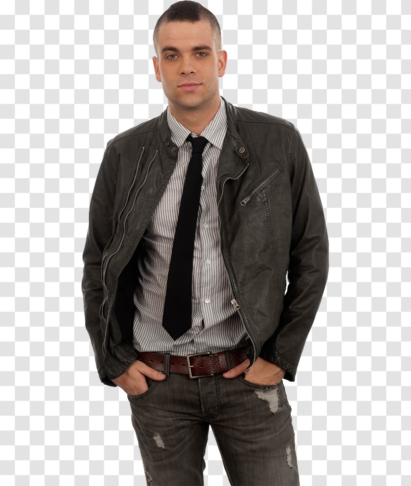 Mark Salling Leather Jacket Puck Blazer Transparent PNG