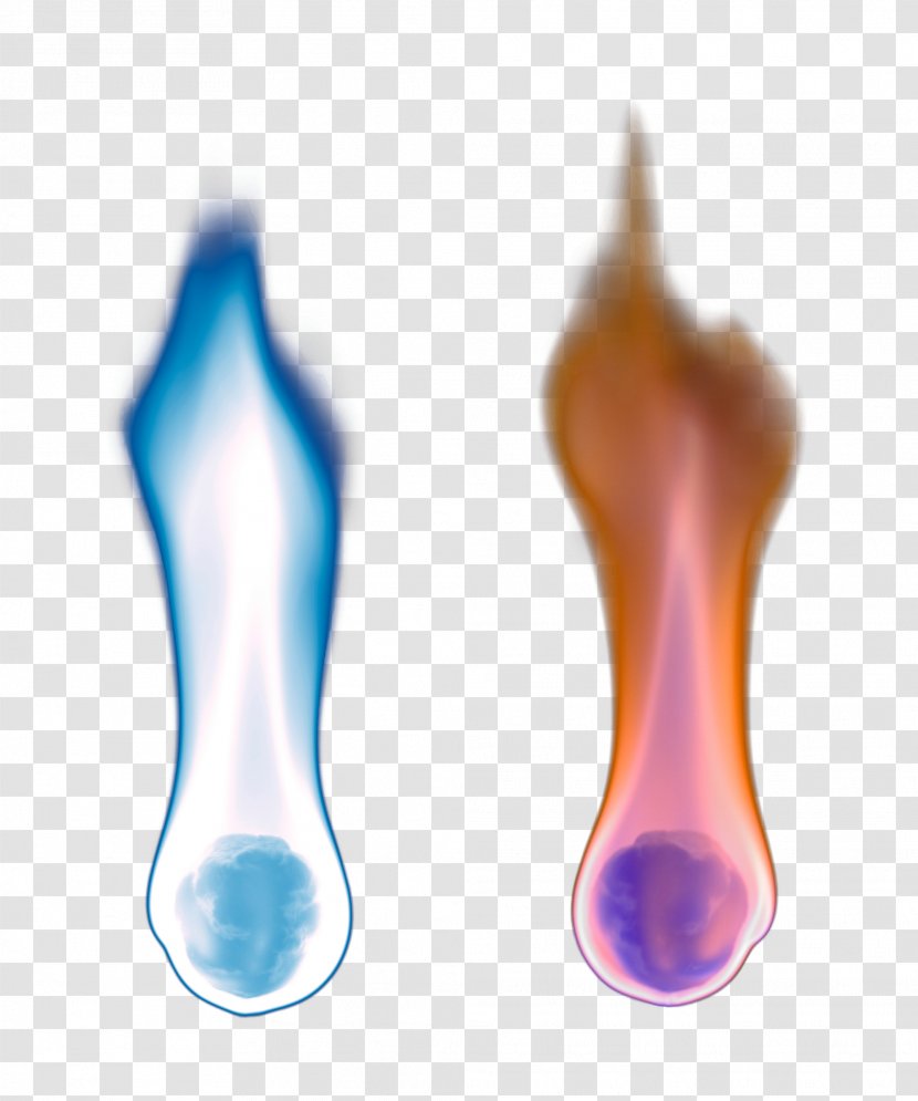 Light Flame Blue - Colored Fire - And Yellow Transparent PNG