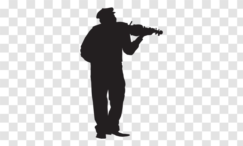 Silhouette - Musical Instruments - Monochrome Photography Transparent PNG